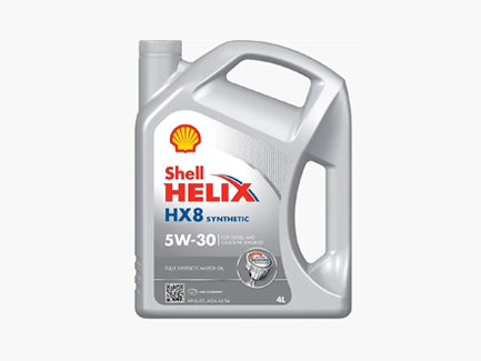lubricantes    HX8 5W30 SYNTHETIC 4LT SHELL